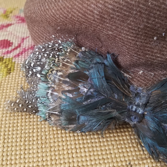 Feather Bow Cadet Cap - Picture 2 of 5